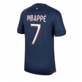 Maillot de football Réplique Paris Saint-Germain Kylian Mbappe #7 Domicile 2023-24 Manche Courte