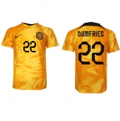 Maillot de football Réplique Pays-Bas Denzel Dumfries #22 Domicile Mondial 2022 Manche Courte