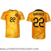 Maillot de football Réplique Pays-Bas Denzel Dumfries #22 Domicile Mondial 2022 Manche Courte