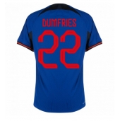 Maillot de football Réplique Pays-Bas Denzel Dumfries #22 Extérieur Mondial 2022 Manche Courte