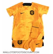 Maillot de football Réplique Pays-Bas Domicile Enfant Mondial 2022 Manche Courte (+ Pantalon court)
