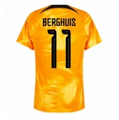 Maillot de football Réplique Pays-Bas Steven Berghuis #11 Domicile Mondial 2022 Manche Courte