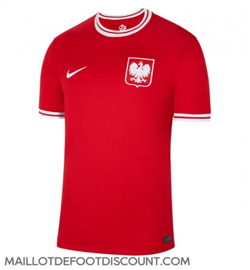 Maillot de football Réplique Pologne Extérieur Mondial 2022 Manche Courte