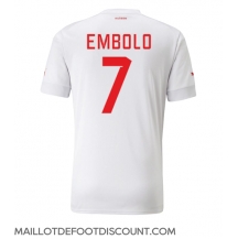 Maillot de football Réplique Suisse Breel Embolo #7 Extérieur Mondial 2022 Manche Courte