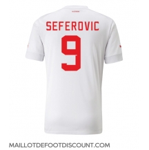 Maillot de football Réplique Suisse Haris Seferovic #9 Extérieur Mondial 2022 Manche Courte