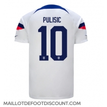 Maillot de football Réplique États-Unis Christian Pulisic #10 Domicile Mondial 2022 Manche Courte