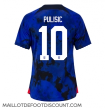 Maillot de football Réplique États-Unis Christian Pulisic #10 Extérieur Femme Mondial 2022 Manche Courte