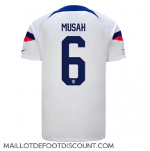 Maillot de football Réplique États-Unis Yunus Musah #6 Domicile Mondial 2022 Manche Courte