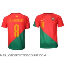 Maillot de football Réplique le Portugal Bruno Fernandes #8 Domicile Mondial 2022 Manche Courte