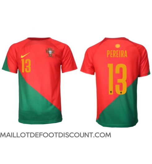 Maillot de football Réplique le Portugal Danilo Pereira #13 Domicile Mondial 2022 Manche Courte