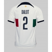 Maillot de football Réplique le Portugal Diogo Dalot #2 Extérieur Mondial 2022 Manche Courte