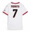 Maillot de football Réplique AC Milan Alvaro Morata #7 Extérieur Femme 2024-25 Manche Courte