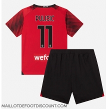 Maillot de football Réplique AC Milan Christian Pulisic #11 Domicile Enfant 2023-24 Manche Courte (+ Pantalon court)