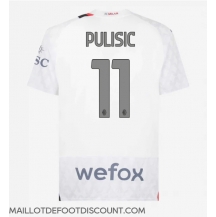 Maillot de football Réplique AC Milan Christian Pulisic #11 Extérieur 2023-24 Manche Courte