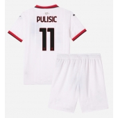 Maillot de football Réplique AC Milan Christian Pulisic #11 Extérieur Enfant 2024-25 Manche Courte (+ Pantalon court)