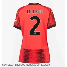 Maillot de football Réplique AC Milan Davide Calabria #2 Domicile Femme 2023-24 Manche Courte