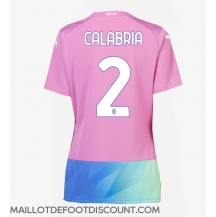 Maillot de football Réplique AC Milan Davide Calabria #2 Troisième Femme 2023-24 Manche Courte