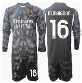 Maillot de football Réplique AC Milan Mike Maignan #16 Gardien de but Domicile Enfant 2024-25 Manche Longue (+ Pantalon court)
