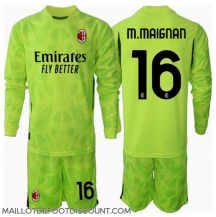Maillot de football Réplique AC Milan Mike Maignan #16 Gardien de but Troisième Enfant 2024-25 Manche Longue (+ Pantalon court)