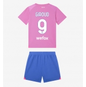 Maillot de football Réplique AC Milan Olivier Giroud #9 Troisième Enfant 2023-24 Manche Courte (+ Pantalon court)