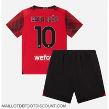 Maillot de football Réplique AC Milan Rafael Leao #10 Domicile Enfant 2023-24 Manche Courte (+ Pantalon court)