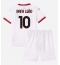 Maillot de football Réplique AC Milan Rafael Leao #10 Extérieur Enfant 2024-25 Manche Courte (+ Pantalon court)