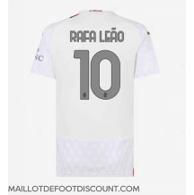 Maillot de football Réplique AC Milan Rafael Leao #10 Extérieur Femme 2023-24 Manche Courte
