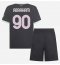 Maillot de football Réplique AC Milan Tammy Abraham #90 Troisième Enfant 2024-25 Manche Courte (+ Pantalon court)