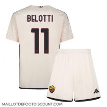 Maillot de football Réplique AS Roma Andrea Belotti #11 Extérieur Enfant 2023-24 Manche Courte (+ Pantalon court)