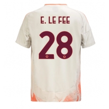Maillot de football Réplique AS Roma Enzo Le Fee #28 Extérieur 2024-25 Manche Courte