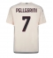 Maillot de football Réplique AS Roma Lorenzo Pellegrini #7 Extérieur 2023-24 Manche Courte