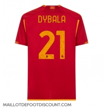 Maillot de football Réplique AS Roma Paulo Dybala #21 Domicile 2023-24 Manche Courte
