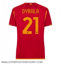 Maillot de football Réplique AS Roma Paulo Dybala #21 Domicile Femme 2023-24 Manche Courte