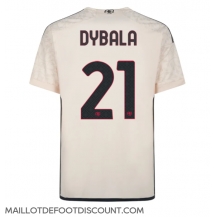 Maillot de football Réplique AS Roma Paulo Dybala #21 Extérieur 2023-24 Manche Courte