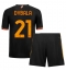 Maillot de football Réplique AS Roma Paulo Dybala #21 Troisième Enfant 2023-24 Manche Courte (+ Pantalon court)