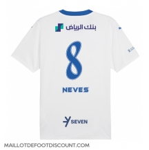 Maillot de football Réplique Al-Hilal Ruben Neves #8 Extérieur 2024-25 Manche Courte