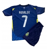 Maillot de football Réplique Al-Nassr Cristiano Ronaldo #7 Extérieur Enfant 2024-25 Manche Courte (+ Pantalon court)