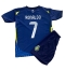 Maillot de football Réplique Al-Nassr Cristiano Ronaldo #7 Extérieur Enfant 2024-25 Manche Courte (+ Pantalon court)