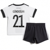 Maillot de football Réplique Allemagne Ilkay Gundogan #21 Domicile Enfant Mondial 2022 Manche Courte (+ Pantalon court)