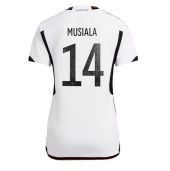 Maillot de football Réplique Allemagne Jamal Musiala #14 Domicile Femme Mondial 2022 Manche Courte