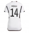 Maillot de football Réplique Allemagne Jamal Musiala #14 Domicile Femme Mondial 2022 Manche Courte