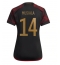Maillot de football Réplique Allemagne Jamal Musiala #14 Extérieur Femme Mondial 2022 Manche Courte