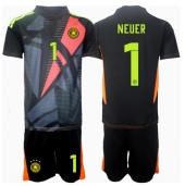 Maillot de football Réplique Allemagne Manuel Neuer #1 Gardien de but Domicile Enfant Europe 2024 Manche Courte (+ Pantalon court)