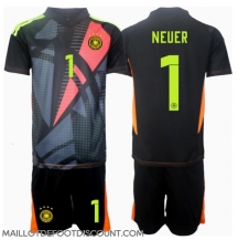 Maillot de football Réplique Allemagne Manuel Neuer #1 Gardien de but Domicile Enfant Europe 2024 Manche Courte (+ Pantalon court)