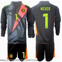 Maillot de football Réplique Allemagne Manuel Neuer #1 Gardien de but Domicile Enfant Europe 2024 Manche Longue (+ Pantalon court)