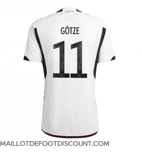 Maillot de football Réplique Allemagne Mario Gotze #11 Domicile Mondial 2022 Manche Courte