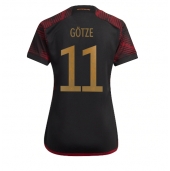 Maillot de football Réplique Allemagne Mario Gotze #11 Extérieur Femme Mondial 2022 Manche Courte
