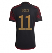 Maillot de football Réplique Allemagne Mario Gotze #11 Extérieur Mondial 2022 Manche Courte