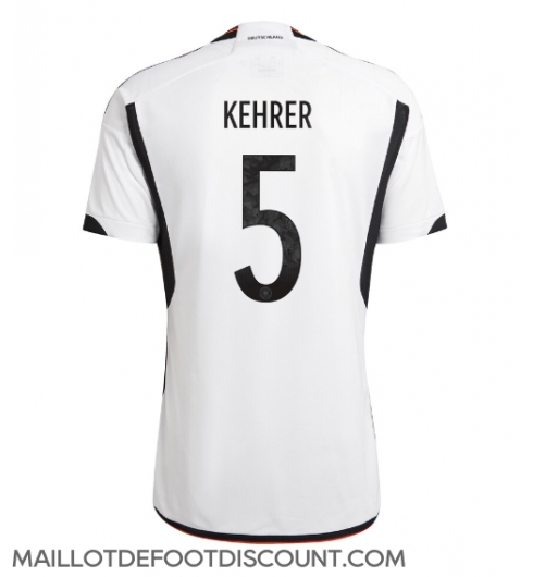 Maillot de football Réplique Allemagne Thilo Kehrer #5 Domicile Mondial 2022 Manche Courte