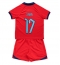 Maillot de football Réplique Angleterre Bukayo Saka #17 Extérieur Enfant Mondial 2022 Manche Courte (+ Pantalon court)